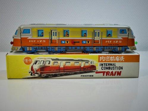 MF-129 #  - Jouet en étain TinInternal Combustion Train, Antiek en Kunst, Antiek | Speelgoed