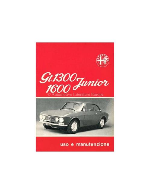 1974 ALFA ROMEO GT JUNIOR 1.3 / 1.6 INSTRUCTIEBOEKJE, Autos : Divers, Modes d'emploi & Notices d'utilisation