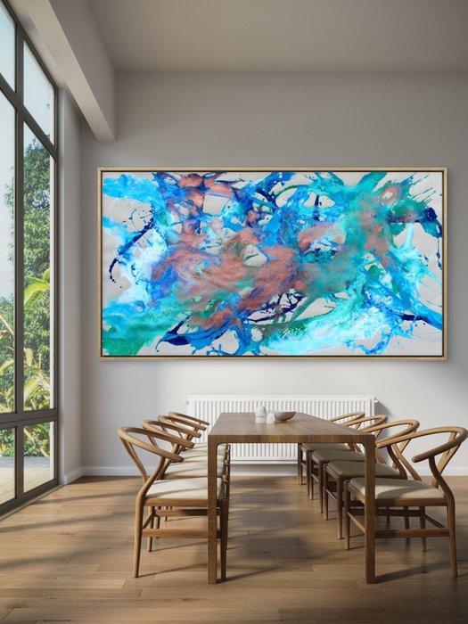 Karolina Glinkowska - The Orchestra of Turquise and Coblats, Antiquités & Art, Art | Peinture | Moderne