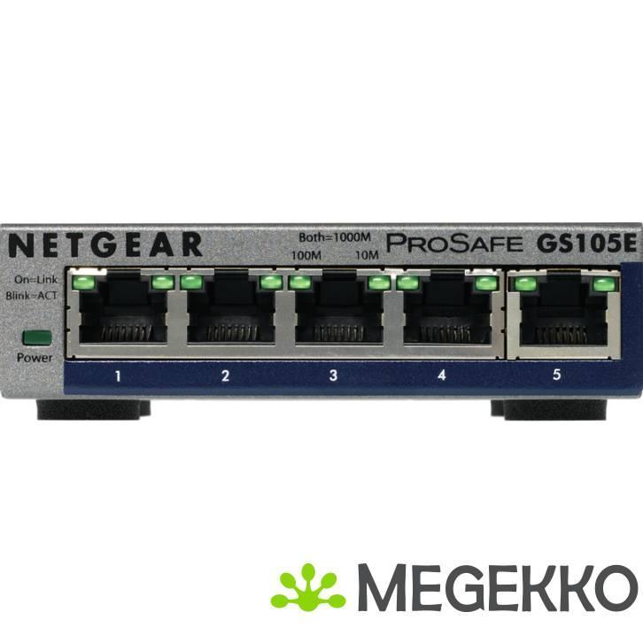 Netgear GS105E-200PES Switch, Computers en Software, Overige Computers en Software, Nieuw, Verzenden
