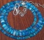 Collier Opale Naturelle AA Bleue 44 Carats- 11 g - (1), Verzamelen, Mineralen en Fossielen