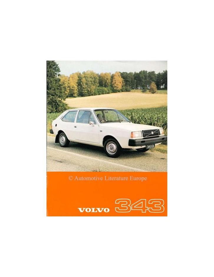 1977 VOLVO 343 LEAFLET ENGELS, Boeken, Auto's | Folders en Tijdschriften