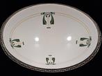 Plateau de service - Porcelaine à la cendre dos - plateau