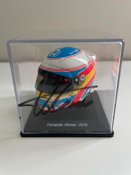 Mclaren - Fernando Alonso - 2016 - Casque à léchelle 1/5, Verzamelen, Automerken, Motoren en Formule 1