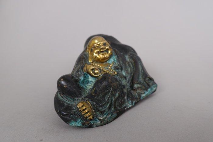 Chinese - Buddhai/Putai/Happy Buddha - Brons, Verguld -, Antiek en Kunst, Antiek | Overige Antiek