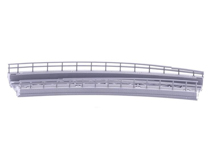 Schaal H0 Märklin 7267 gebogen oprit R1 #5604 (H0 (1:87)), Hobby en Vrije tijd, Modeltreinen | H0, Brug, Tunnel of Gebouw, Gebruikt