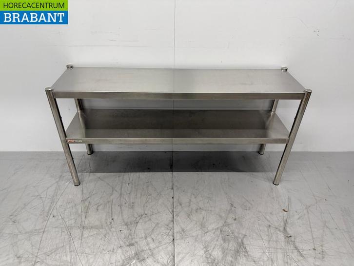 RVS Dubbele Etagère Brug 140 x 37 x 70,5 cm Horeca, Articles professionnels, Horeca | Mobilier & Aménagement, Enlèvement ou Envoi