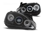 Angel Eyes Black koplampen geschikt voor Opel Corsa C, Auto-onderdelen, Nieuw, Opel, Verzenden