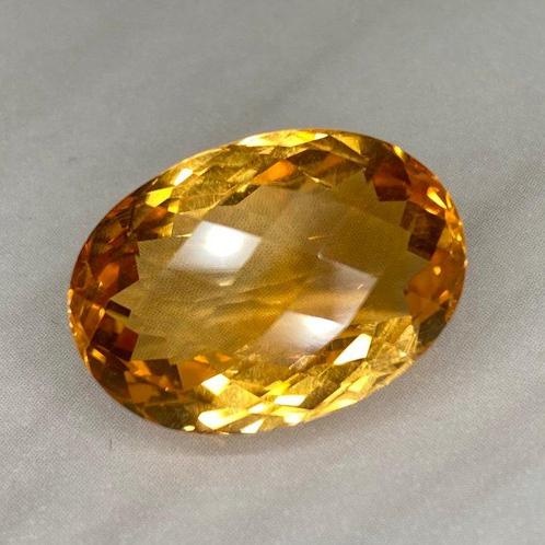 Zonder Minimumprijs Geel Citrien - 18.10 ct - nternational, Handtassen en Accessoires, Edelstenen