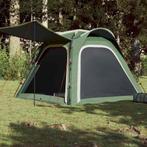 vidaXL Tent 4-persoons waterdicht snelontgrendeling groen, Caravans en Kamperen, Verzenden, Nieuw