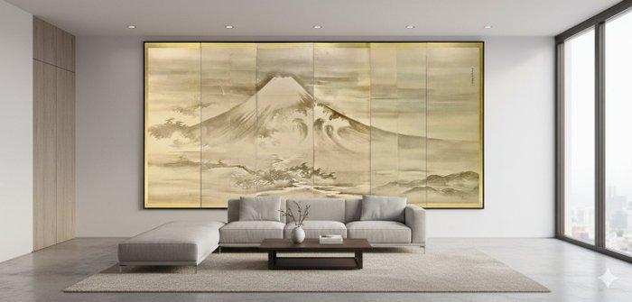 Bybu kamerscherm - Papier, Hout - Ikarashi Shunmei, Antiquités & Art, Antiquités | Autres Antiquités