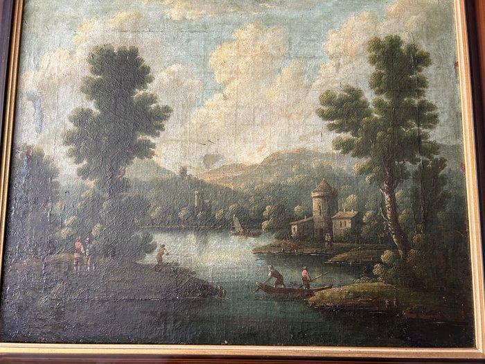 Dutch School (XVIII), After Jean François van Bloemen - A, Antiek en Kunst, Kunst | Schilderijen | Klassiek