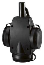 ABL Drievoudige Koppeling Massief Rubber IP44 250V Zwart -, Verzenden, Nieuw