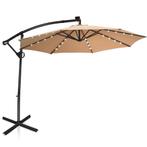 2dekans | Coast 300 cm Beige Vrijhangende Parasol met, Ophalen of Verzenden, Nieuw