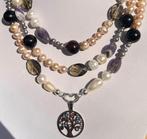 Lange halsketting (148 cm) van natuurlijke parels, AAA;, Antiek en Kunst