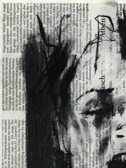 Guy Denning (1965) - Die markte (hand finished), Antiek en Kunst, Kunst | Schilderijen | Modern