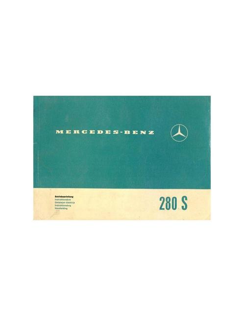 1968 MERCEDES BENZ 280 INSTRUCTIEBOEKJE, Autos : Divers, Modes d'emploi & Notices d'utilisation