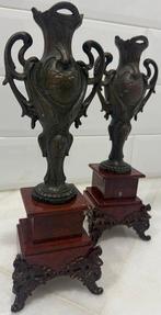 Vaas met dubbele oren (2) - Carrara marmer, Antiek en Kunst