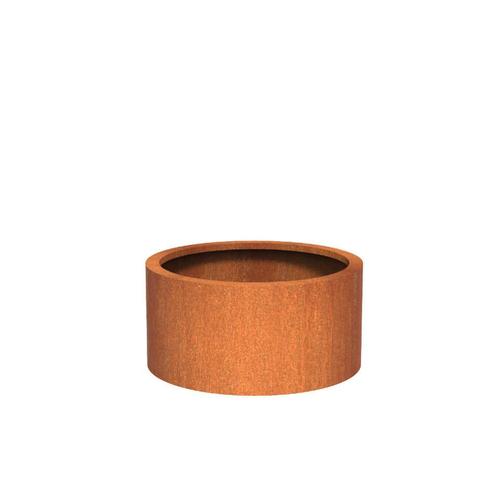 Cortenstaal plantenbak Ø80x40cm - Met bodem, Tuin en Terras, Bloembakken en Plantenbakken, 30 tot 60 cm, 60 tot 100 cm, Tuin, Rond