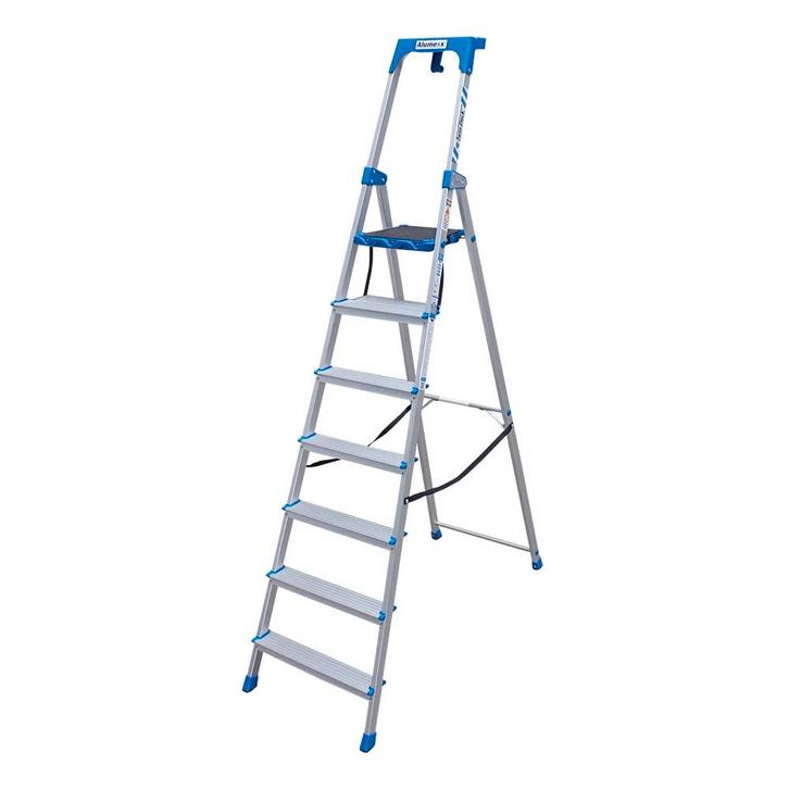 Alumexx Twin-Deck Huishoudtrap ECO, Doe-het-zelf en Bouw, Ladders en Trappen, Trap, Nieuw, Verzenden