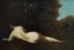 Jean Jacques Henner (1829-1905), Attributed to - Reclining, Antiek en Kunst