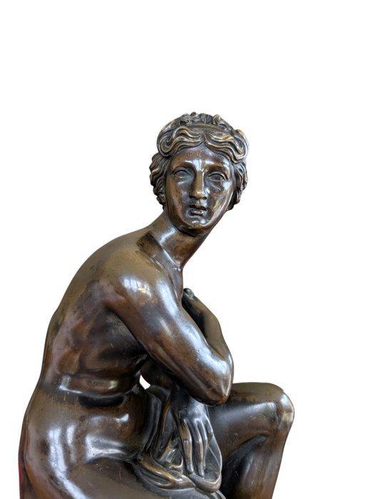 Klok - Brons, Marmer - 1800-1850, Antiek en Kunst, Antiek | Klokken