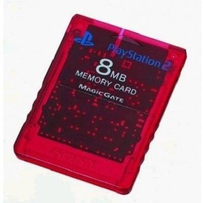 Sony PS2 8MB Memory Card Rood (PS2 Accessoires), Games en Spelcomputers, Spelcomputers | Sony PlayStation 2, Zo goed als nieuw
