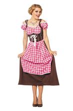 Roze Dirndl Jurk Oktoberfest Dames Lang, Kinderen en Baby's, Verzenden, Nieuw