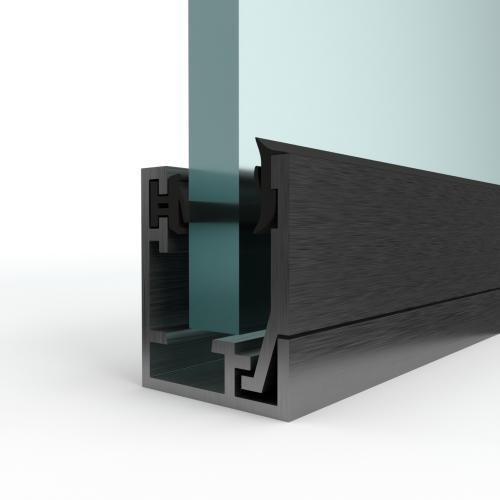Klikprofiel 70KLIK 25X25X25 incl. kliklat & beglazingsrubber, Doe-het-zelf en Bouw, Glas en Ramen, Nieuw, Verzenden