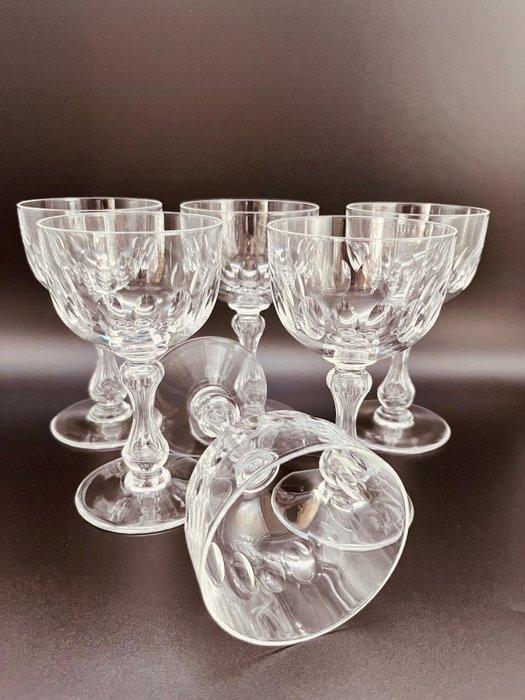 Val Saint Lambert - Wijnglas (6) - Olivier - Kristal, Antiek en Kunst, Antiek | Glaswerk en Kristal