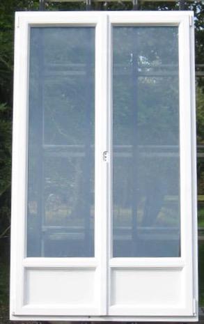 pvc terrasraam , raam , chassis 125 x 215 wit / gouden eik, Doe-het-zelf en Bouw, Raamkozijnen en Schuifdeuren, Inclusief glas