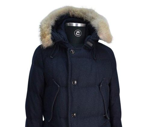 Woolrich Down Jacket with Coyote Fur - Donsjack, Antiquités & Art, Tapis & Textile