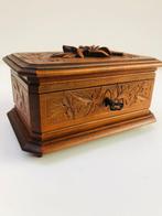 Sieradendoos - Hout, Metaal - Black Forest juwelenkist, Antiek en Kunst