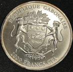 Gabon. 1000 Francs CFA 2015 African Springbok, Golden