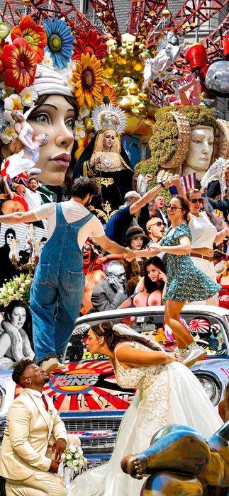 Reinaldo Ortega Sardiñas - Utopías de Botero en el, Antiek en Kunst, Kunst | Schilderijen | Modern