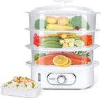 Stoomkoker - met Timer - 12L - 900W - Wit - Aigostar, Elektronische apparatuur, Slowcookers, Verzenden, Nieuw