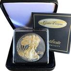 Verenigde Staten. Silver .999 Coloured 1 Oz. 1 Dollar, Postzegels en Munten, Edelmetalen en Baren