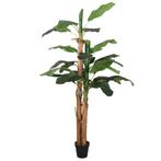 vidaXL Kunstplant bananenboom 18 bladeren 150 cm groen, Verzenden, Nieuw
