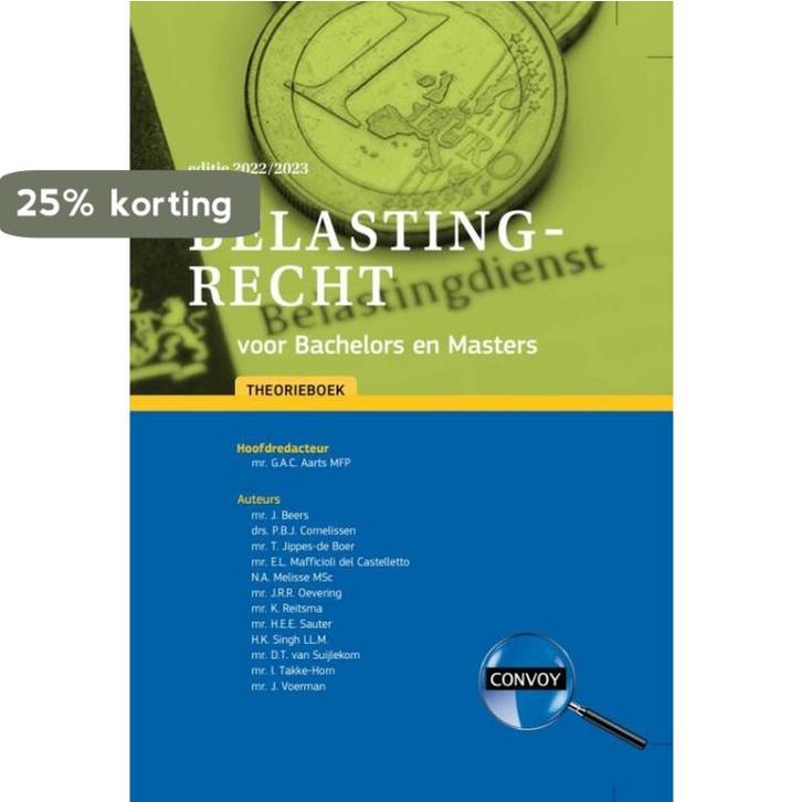 2022-2023 / Belastingrecht voor Bachelors en Masters /, Livres, Science, Envoi