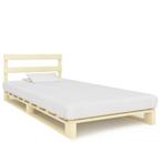 vidaXL Bedframe pallet massief grenenhout 90x200 cm, Huis en Inrichting, Slaapkamer | Bedden, Verzenden, Nieuw
