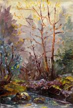 Europese school (XX) - Echoes Beneath the Amber Canopy, Antiquités & Art