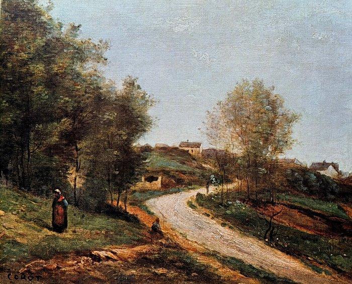 Jean-Baptiste-Camille Corot (1796-1875) - Gouvieux près de, Antiek en Kunst, Antiek | Overige Antiek