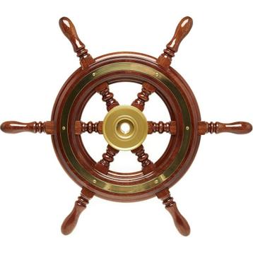 Houten Stuurwiel Boot Mahonie 500mm, Ophalen of Verzenden