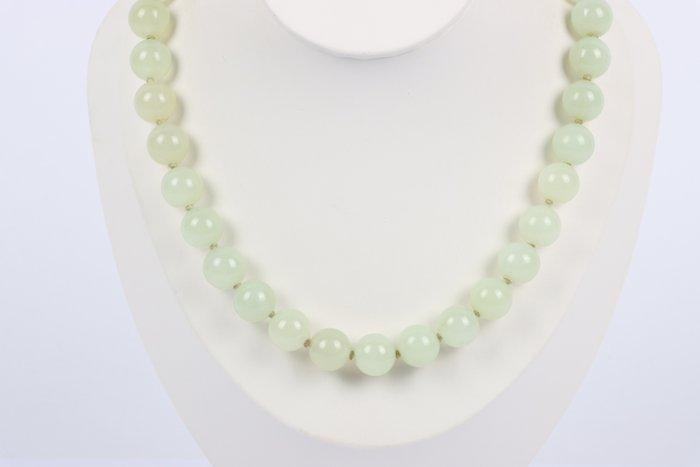 Zonder Minimumprijs - Halsketting - 18 karaat Geel goud Jade, Handtassen en Accessoires, Kettingen