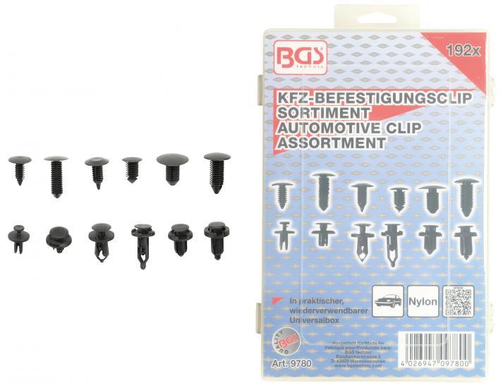 Bgs Technic Dennenboom- en kunststofspreidclip-assortiment |, Autos : Divers, Outils de voiture, Envoi