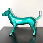 Abdoulaye Derme - Sculpture, Chien - 15 cm - Bronze peint à, Antiquités & Art