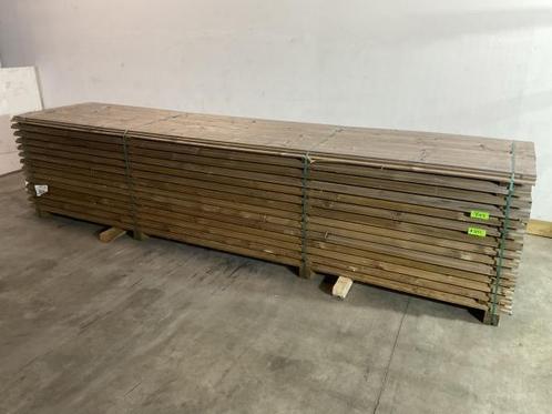 Veiling - 35x Zweeds rabatdeel 400x19,5x1,1/2,7 cm, Tuin en Terras, Schuttingen, Nieuw