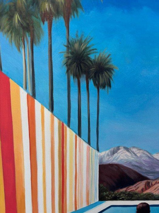 Alexy Berthelot - Stripe canyon 3, Antiek en Kunst, Kunst | Schilderijen | Modern