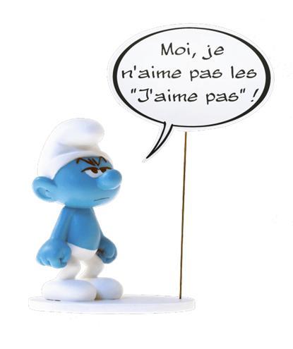 De Smurfen Beeld Moppersmurf met Tekstballon 15 cm, Collections, Personnages de BD, Enlèvement ou Envoi