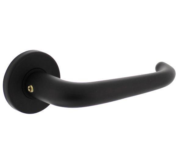 Intersteel Deurkruk Cue op rozet ø50x7 mm + 7mm nokken zwart, Doe-het-zelf en Bouw, Hang- en Sluitwerk, Ophalen of Verzenden